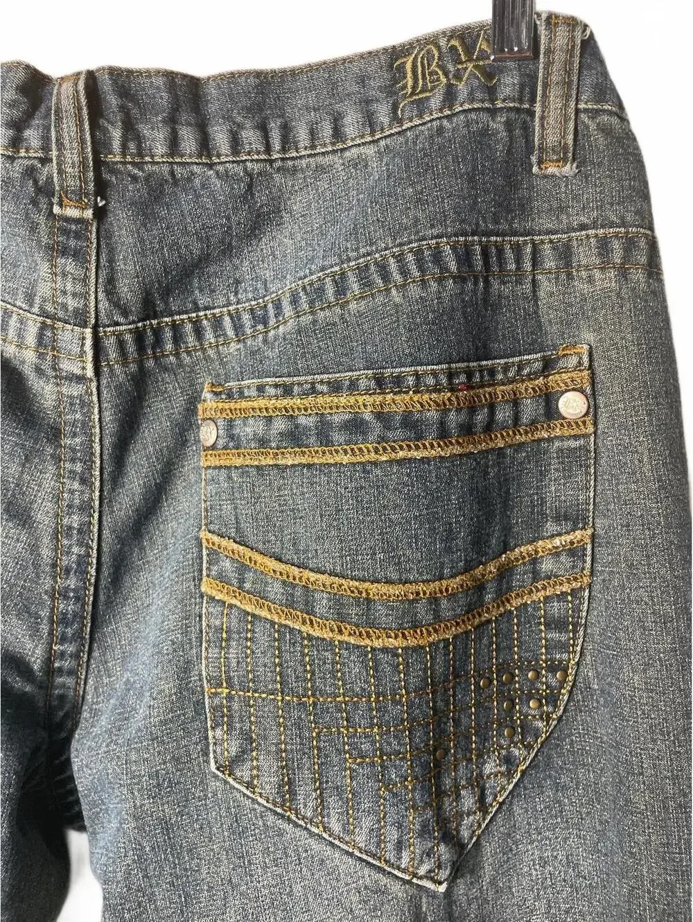 Vintage Brooklyn Xpress BX Collection Denim Jeans 90s Y2K Mens Size 36 Studded